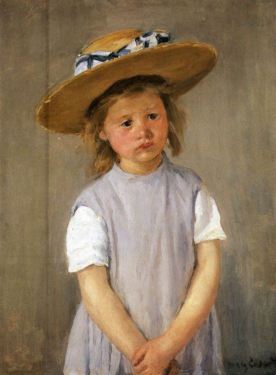 Mary Cassatt Child In A Straw Hat